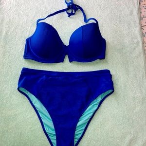 Shade & Shore Royal Blue Bikini Set